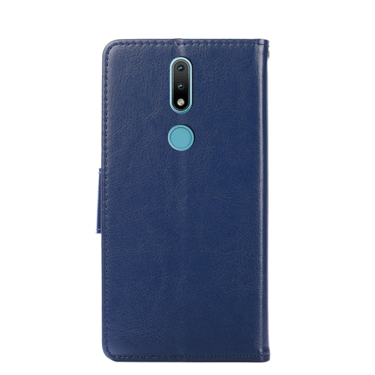 For Nokia 2.4 Crystal Texture Horizontal Flip Leather Case with Holder & Card Slots & Wallet(Royal Blue) - Nokia Cases by buy2fix | Online Shopping UK | buy2fix