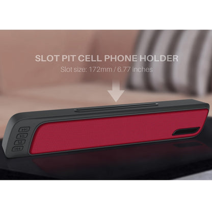 NewRixing NR-7018 Outdoor Portable Bluetooth Speaker with Phone Holder, Support Hands-free Call / TF Card / FM / U Disk(Red) - Desktop Speaker by NewRixing | Online Shopping UK | buy2fix