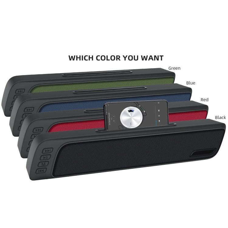 NewRixing NR-7018 Outdoor Portable Bluetooth Speaker with Phone Holder, Support Hands-free Call / TF Card / FM / U Disk(Red) - Desktop Speaker by NewRixing | Online Shopping UK | buy2fix