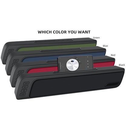 NewRixing NR-7018 Outdoor Portable Bluetooth Speaker with Phone Holder, Support Hands-free Call / TF Card / FM / U Disk(Red) - Desktop Speaker by NewRixing | Online Shopping UK | buy2fix