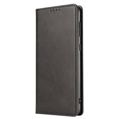 For Samsung Galaxy A52 5G / 4G Calf Texture Magnetic Horizontal Flip Leather Case with Holder & Card Slots & Wallet(Black) by buy2fix