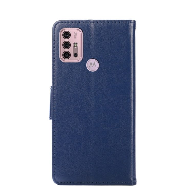 For Motorola Moto G30 Crystal Texture Horizontal Flip Leather Case with Holder & Card Slots & Wallet(Royal Blue) - Motorola Cases by buy2fix | Online Shopping UK | buy2fix