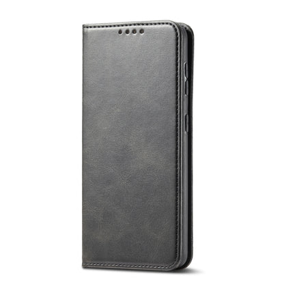 For Xiaomi Redmi 9A Calf Texture Magnetic Horizontal Flip Leather Case with Holder & Card Slots & Wallet(Black) - Xiaomi Cases by buy2fix | Online Shopping UK | buy2fix