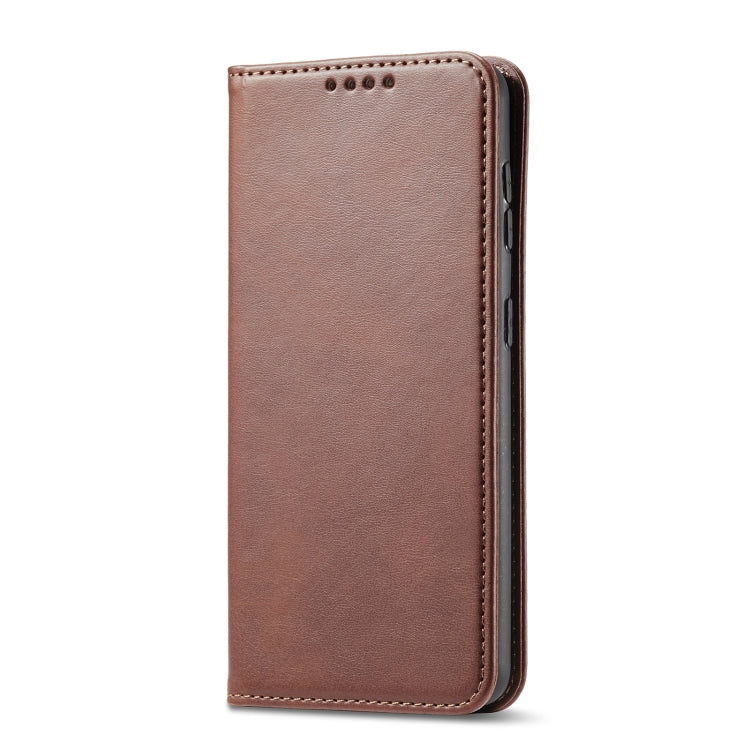 For Xiaomi Redmi 9A Calf Texture Magnetic Horizontal Flip Leather Case with Holder & Card Slots & Wallet(Brown) - Xiaomi Cases by buy2fix | Online Shopping UK | buy2fix