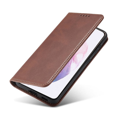 For Xiaomi Redmi 9A Calf Texture Magnetic Horizontal Flip Leather Case with Holder & Card Slots & Wallet(Brown) - Xiaomi Cases by buy2fix | Online Shopping UK | buy2fix