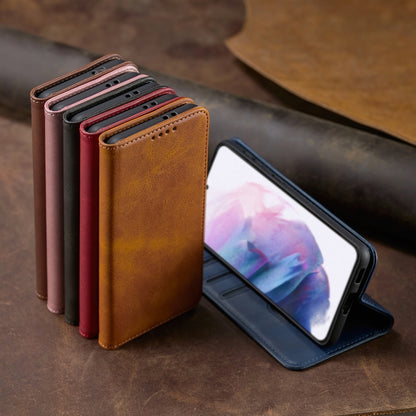 For Xiaomi Redmi 9A Calf Texture Magnetic Horizontal Flip Leather Case with Holder & Card Slots & Wallet(Brown) - Xiaomi Cases by buy2fix | Online Shopping UK | buy2fix