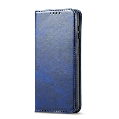 For Xiaomi Redmi 9A Calf Texture Magnetic Horizontal Flip Leather Case with Holder & Card Slots & Wallet(Blue) - Xiaomi Cases by buy2fix | Online Shopping UK | buy2fix