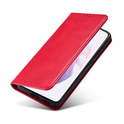 For Xiaomi Redmi 9C Calf Texture Magnetic Horizontal Flip Leather Case with Holder & Card Slots & Wallet(Red) - Xiaomi Cases by buy2fix | Online Shopping UK | buy2fix