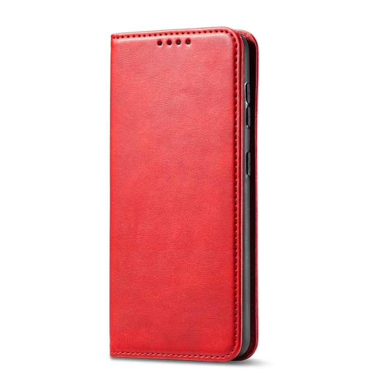 For Xiaomi Redmi Note 9 Calf Texture Magnetic Horizontal Flip Leather Case with Holder & Card Slots & Wallet(Red) - Xiaomi Cases by buy2fix | Online Shopping UK | buy2fix