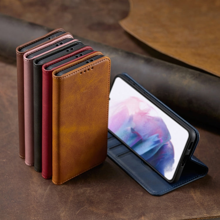 For Xiaomi Redmi Note 9 Calf Texture Magnetic Horizontal Flip Leather Case with Holder & Card Slots & Wallet(Brown) - Xiaomi Cases by buy2fix | Online Shopping UK | buy2fix