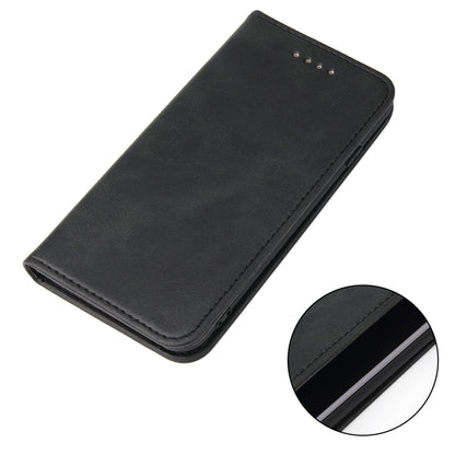 For iPhone SE 2022 / SE 2020 / 8 / 7 Calf Texture Magnetic Horizontal Flip Leather Case with Holder & Card Slots & Wallet(Black) - iPhone SE 2022 / 2020 / 8 / 7 Cases by buy2fix | Online Shopping UK | buy2fix