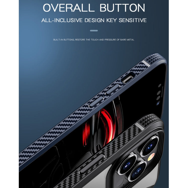 For iPhone 13 iPAKY MG Series Transparent TPU + PC Airbag Shockproof Case(Red) - iPhone 13 Cases by iPAKY | Online Shopping UK | buy2fix