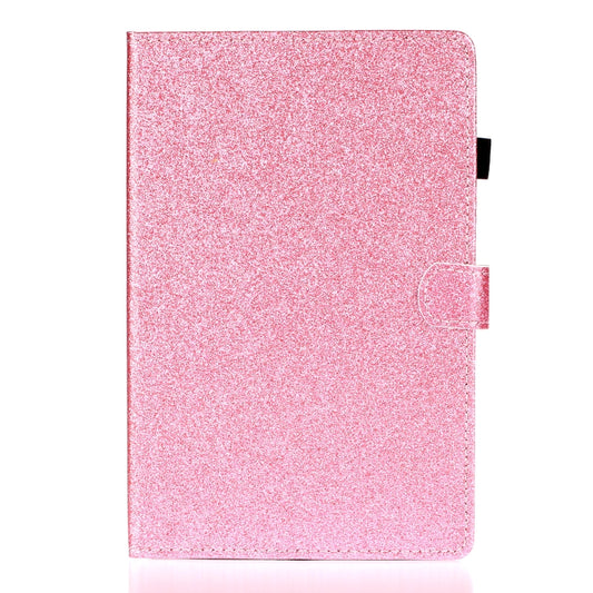 For iPad 10.2 / 10.5 Varnish Glitter Powder Horizontal Flip Leather Case with Holder & Card Slot(Pink) - iPad 10.2 Cases by buy2fix | Online Shopping UK | buy2fix