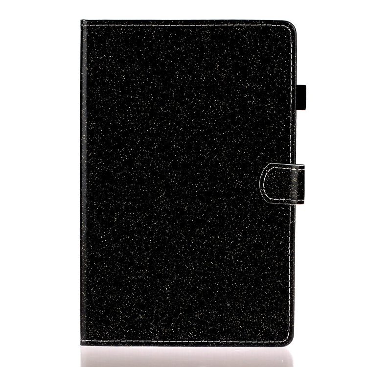 For iPad 10.2 / 10.5 Varnish Glitter Powder Horizontal Flip Leather Case with Holder & Card Slot(Black) - iPad 10.2 Cases by buy2fix | Online Shopping UK | buy2fix