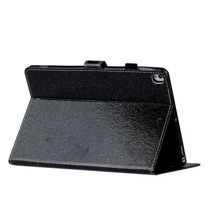 For iPad 10.2 / 10.5 Varnish Glitter Powder Horizontal Flip Leather Case with Holder & Card Slot(Black) - iPad 10.2 Cases by buy2fix | Online Shopping UK | buy2fix