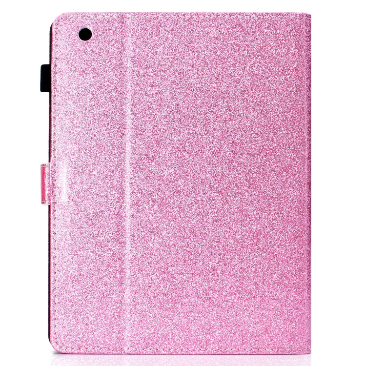 For iPad 2 / 3 / 4 Varnish Glitter Powder Horizontal Flip Leather Case with Holder & Card Slot(Pink) - iPad 4 & 3 & 2 Cases by buy2fix | Online Shopping UK | buy2fix