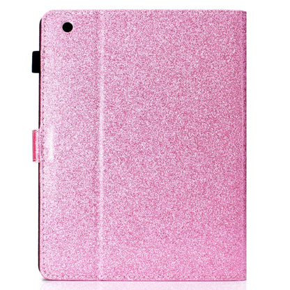 For iPad 2 / 3 / 4 Varnish Glitter Powder Horizontal Flip Leather Case with Holder & Card Slot(Pink) - iPad 4 & 3 & 2 Cases by buy2fix | Online Shopping UK | buy2fix