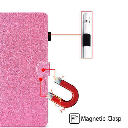 For iPad 2 / 3 / 4 Varnish Glitter Powder Horizontal Flip Leather Case with Holder & Card Slot(Pink) - iPad 4 & 3 & 2 Cases by buy2fix | Online Shopping UK | buy2fix