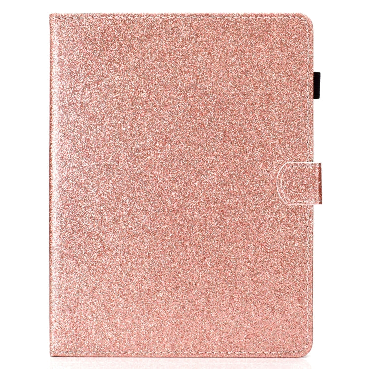 For iPad 2 / 3 / 4 Varnish Glitter Powder Horizontal Flip Leather Case with Holder & Card Slot(Rose Gold) - iPad 4 & 3 & 2 Cases by buy2fix | Online Shopping UK | buy2fix