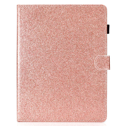 For iPad 2 / 3 / 4 Varnish Glitter Powder Horizontal Flip Leather Case with Holder & Card Slot(Rose Gold) - iPad 4 & 3 & 2 Cases by buy2fix | Online Shopping UK | buy2fix