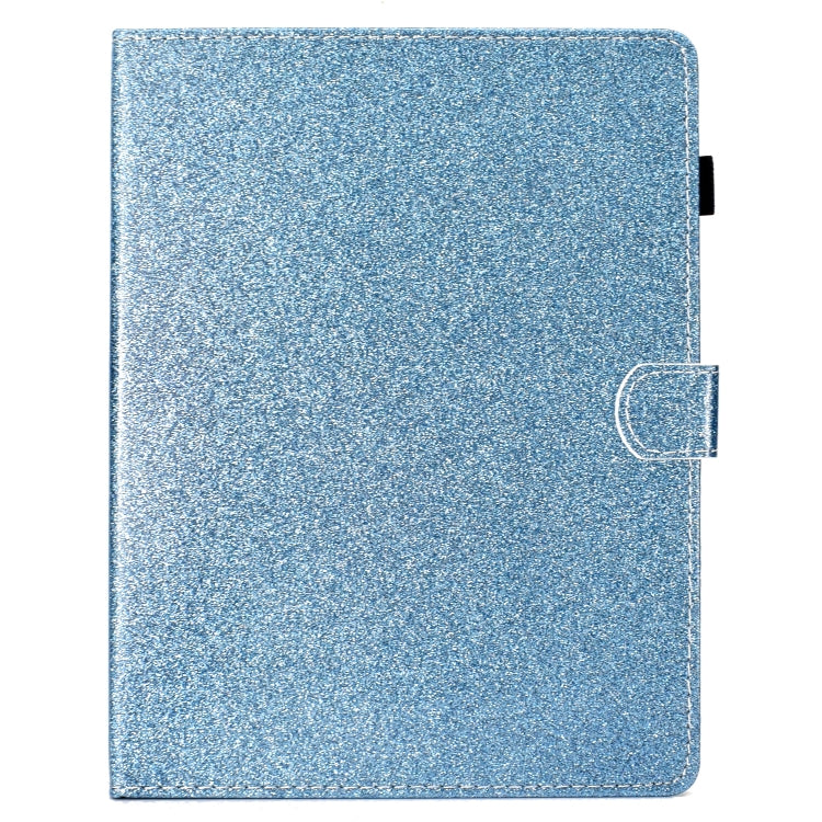For iPad 2 / 3 / 4 Varnish Glitter Powder Horizontal Flip Leather Case with Holder & Card Slot(Blue) - iPad 4 & 3 & 2 Cases by buy2fix | Online Shopping UK | buy2fix