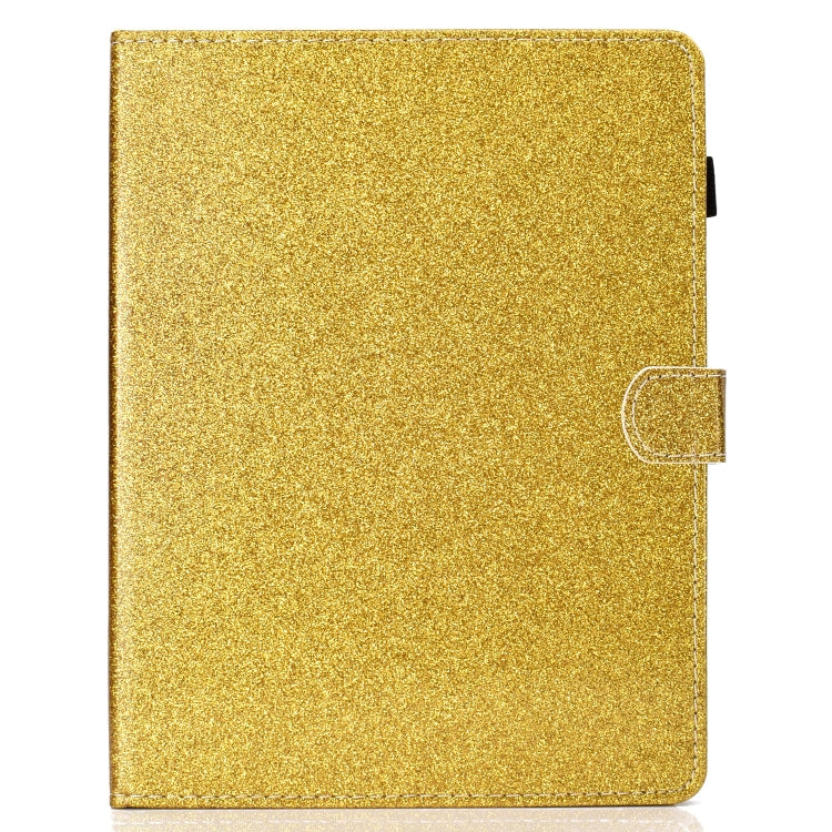 For iPad 2 / 3 / 4 Varnish Glitter Powder Horizontal Flip Leather Case with Holder & Card Slot(Gold) - iPad 4 & 3 & 2 Cases by buy2fix | Online Shopping UK | buy2fix