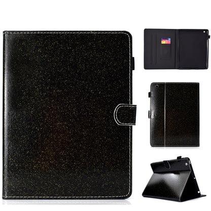 For iPad 2 / 3 / 4 Varnish Glitter Powder Horizontal Flip Leather Case with Holder & Card Slot(Black) - iPad 4 & 3 & 2 Cases by buy2fix | Online Shopping UK | buy2fix