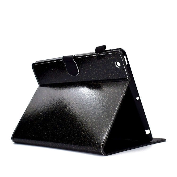 For iPad 2 / 3 / 4 Varnish Glitter Powder Horizontal Flip Leather Case with Holder & Card Slot(Black) - iPad 4 & 3 & 2 Cases by buy2fix | Online Shopping UK | buy2fix