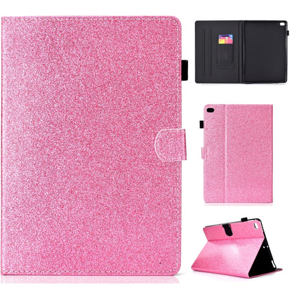 For iPad Air / Air 2 / iPad 9.7 Varnish Glitter Powder Horizontal Flip Leather Case with Holder & Card Slot(Pink) - More iPad Cases by buy2fix | Online Shopping UK | buy2fix
