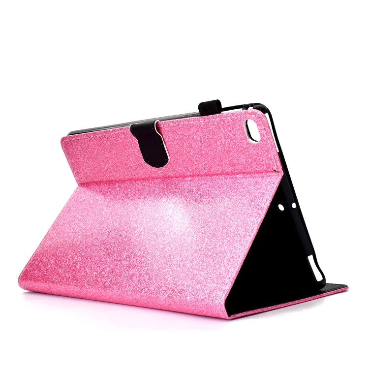 For iPad Air / Air 2 / iPad 9.7 Varnish Glitter Powder Horizontal Flip Leather Case with Holder & Card Slot(Pink) - More iPad Cases by buy2fix | Online Shopping UK | buy2fix