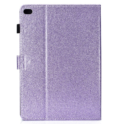 For iPad Air / Air 2 / iPad 9.7 Varnish Glitter Powder Horizontal Flip Leather Case with Holder & Card Slot(Purple) - More iPad Cases by buy2fix | Online Shopping UK | buy2fix
