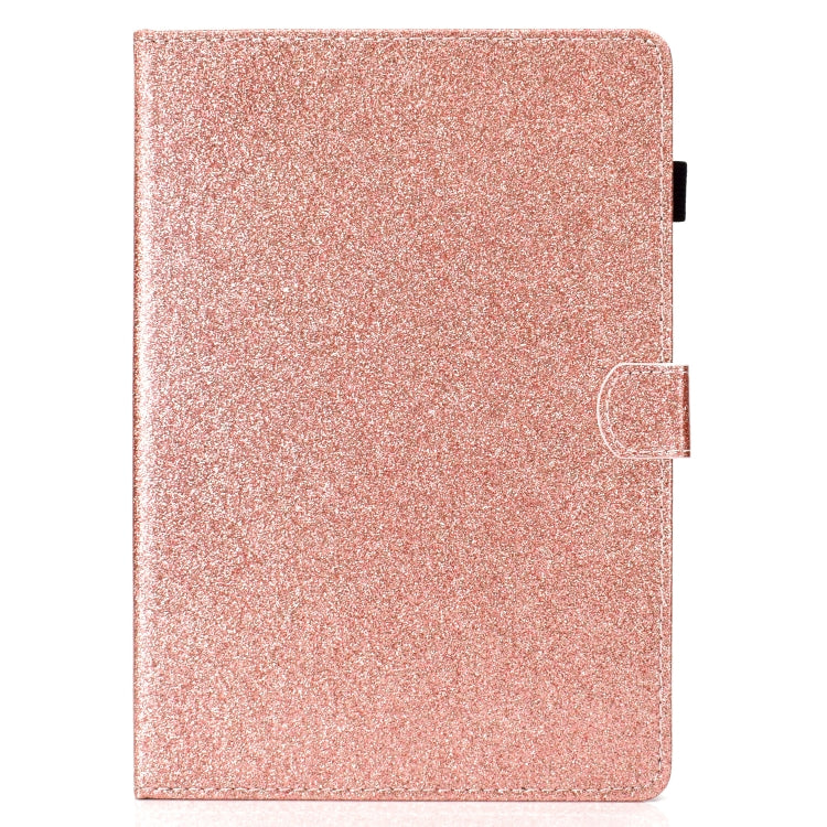 For iPad Air / Air 2 / iPad 9.7 Varnish Glitter Powder Horizontal Flip Leather Case with Holder & Card Slot(Rose Gold) - More iPad Cases by buy2fix | Online Shopping UK | buy2fix