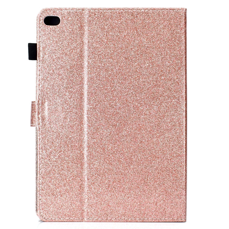 For iPad Air / Air 2 / iPad 9.7 Varnish Glitter Powder Horizontal Flip Leather Case with Holder & Card Slot(Rose Gold) - More iPad Cases by buy2fix | Online Shopping UK | buy2fix