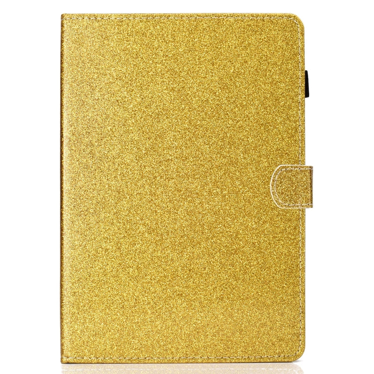 For iPad Air / Air 2 / iPad 9.7 Varnish Glitter Powder Horizontal Flip Leather Case with Holder & Card Slot(Gold) - More iPad Cases by buy2fix | Online Shopping UK | buy2fix