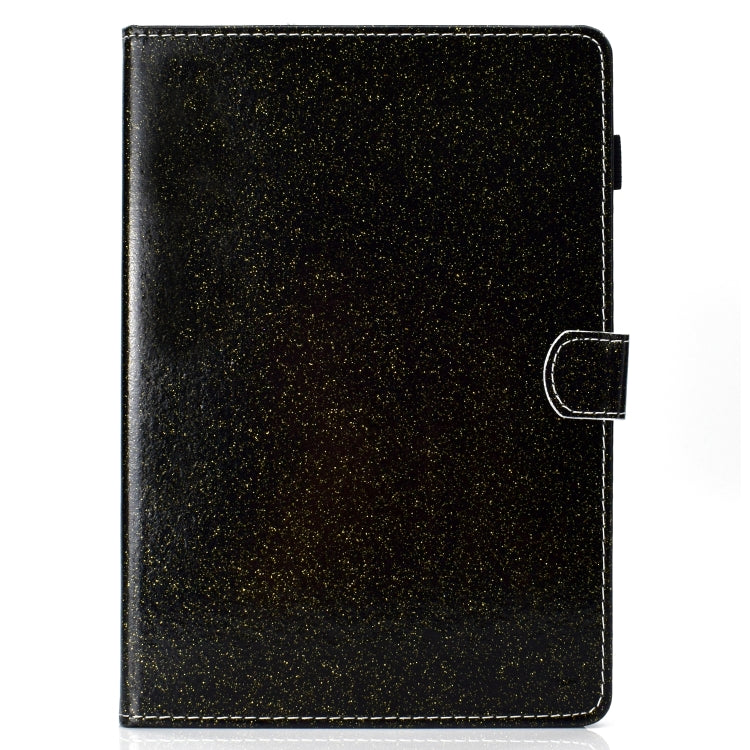 For iPad Air / Air 2 / iPad 9.7 Varnish Glitter Powder Horizontal Flip Leather Case with Holder & Card Slot(Black) - More iPad Cases by buy2fix | Online Shopping UK | buy2fix