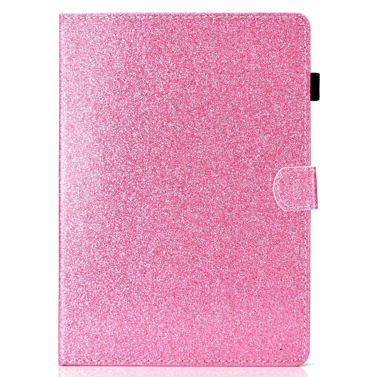 For iPad Pro 9.7 Varnish Glitter Powder Horizontal Flip Leather Case with Holder & Card Slot(Pink) - iPad Pro 9.7 inch Cases by buy2fix | Online Shopping UK | buy2fix