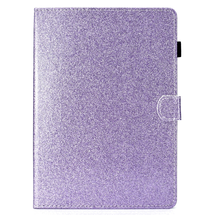 For iPad Pro 9.7 Varnish Glitter Powder Horizontal Flip Leather Case with Holder & Card Slot(Purple) - iPad Pro 9.7 inch Cases by buy2fix | Online Shopping UK | buy2fix