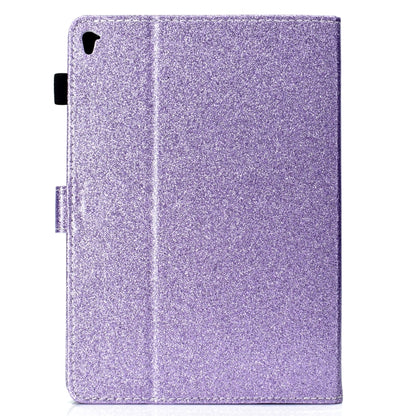 For iPad Pro 9.7 Varnish Glitter Powder Horizontal Flip Leather Case with Holder & Card Slot(Purple) - iPad Pro 9.7 inch Cases by buy2fix | Online Shopping UK | buy2fix