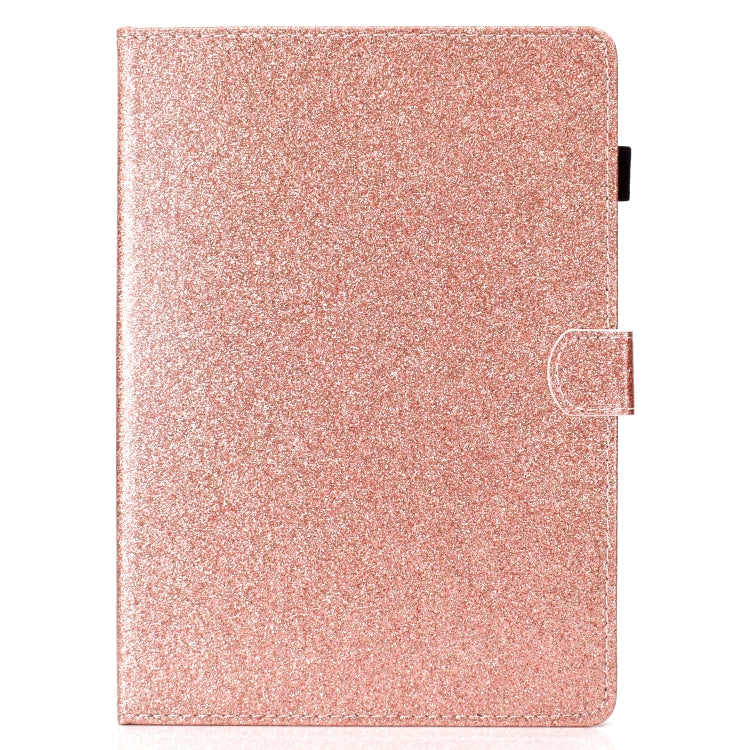 For iPad Pro 9.7 Varnish Glitter Powder Horizontal Flip Leather Case with Holder & Card Slot(Rose Gold) - iPad Pro 9.7 inch Cases by buy2fix | Online Shopping UK | buy2fix