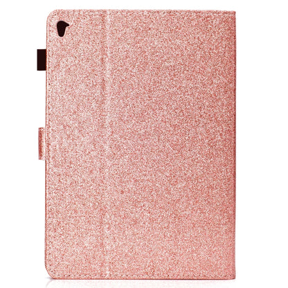 For iPad Pro 9.7 Varnish Glitter Powder Horizontal Flip Leather Case with Holder & Card Slot(Rose Gold) - iPad Pro 9.7 inch Cases by buy2fix | Online Shopping UK | buy2fix