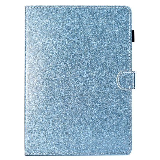For iPad Pro 9.7 Varnish Glitter Powder Horizontal Flip Leather Case with Holder & Card Slot(Blue) - iPad Pro 9.7 inch Cases by buy2fix | Online Shopping UK | buy2fix