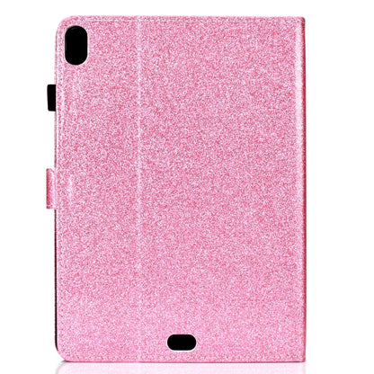 For iPad Pro 11 (2018) Varnish Glitter Powder Horizontal Flip Leather Case with Holder & Card Slot(Pink) - iPad Pro 11 (2018) Cases by buy2fix | Online Shopping UK | buy2fix