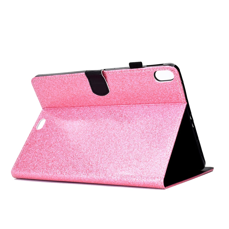 For iPad Pro 11 (2018) Varnish Glitter Powder Horizontal Flip Leather Case with Holder & Card Slot(Pink) - iPad Pro 11 (2018) Cases by buy2fix | Online Shopping UK | buy2fix