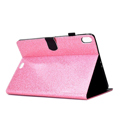 For iPad Pro 11 (2018) Varnish Glitter Powder Horizontal Flip Leather Case with Holder & Card Slot(Pink) - iPad Pro 11 (2018) Cases by buy2fix | Online Shopping UK | buy2fix