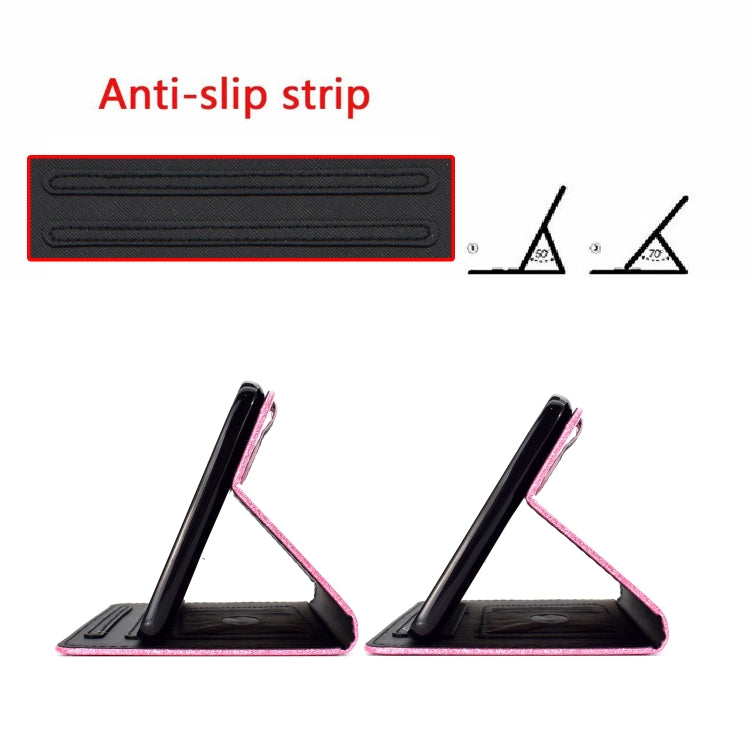 For iPad Pro 11 (2018) Varnish Glitter Powder Horizontal Flip Leather Case with Holder & Card Slot(Pink) - iPad Pro 11 (2018) Cases by buy2fix | Online Shopping UK | buy2fix