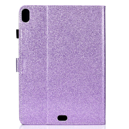 For iPad Pro 11 (2018) Varnish Glitter Powder Horizontal Flip Leather Case with Holder & Card Slot(Purple) - iPad Pro 11 (2018) Cases by buy2fix | Online Shopping UK | buy2fix