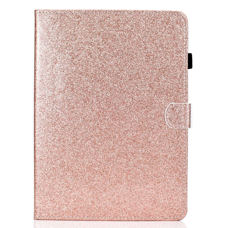 For iPad Pro 11 (2018) Varnish Glitter Powder Horizontal Flip Leather Case with Holder & Card Slot(Rose Gold) - iPad Pro 11 (2018) Cases by buy2fix | Online Shopping UK | buy2fix