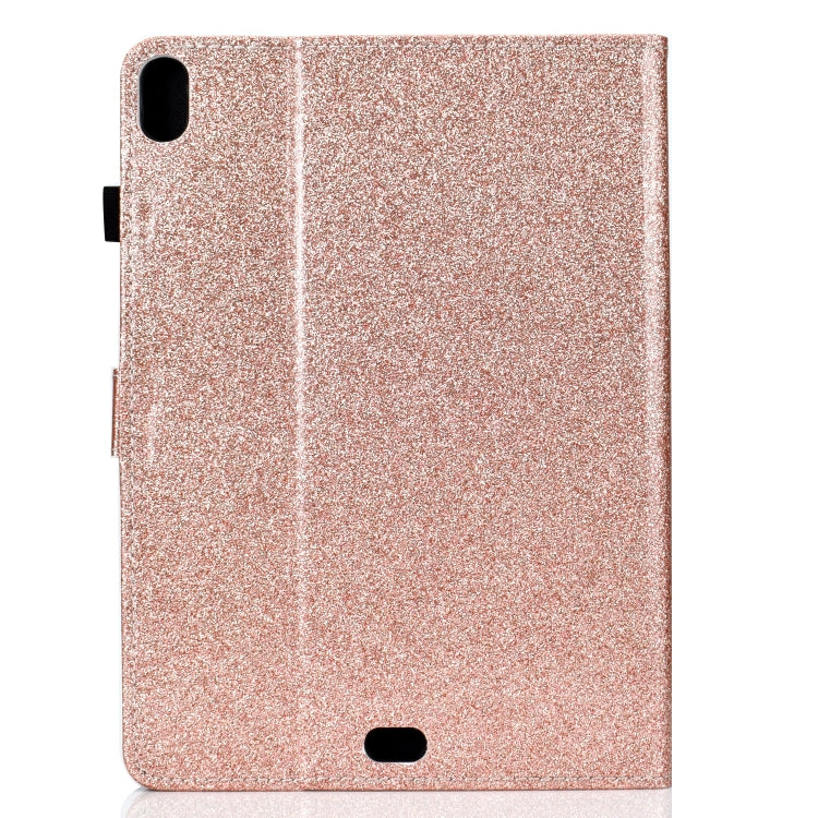 For iPad Pro 11 (2018) Varnish Glitter Powder Horizontal Flip Leather Case with Holder & Card Slot(Rose Gold) - iPad Pro 11 (2018) Cases by buy2fix | Online Shopping UK | buy2fix