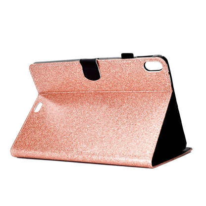 For iPad Pro 11 (2018) Varnish Glitter Powder Horizontal Flip Leather Case with Holder & Card Slot(Rose Gold) - iPad Pro 11 (2018) Cases by buy2fix | Online Shopping UK | buy2fix