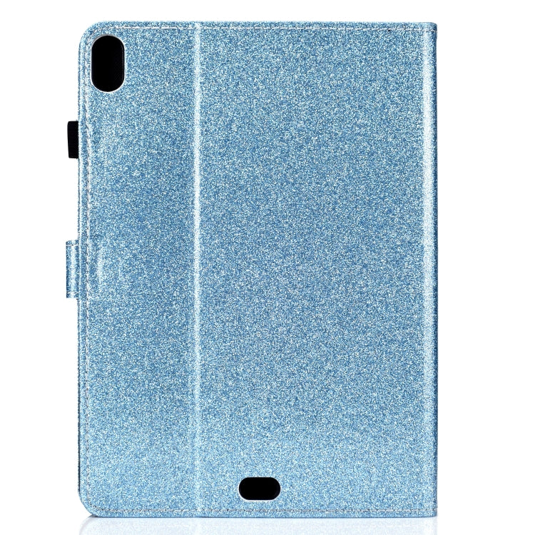 For iPad Pro 11 (2018) Varnish Glitter Powder Horizontal Flip Leather Case with Holder & Card Slot(Blue) - iPad Pro 11 (2018) Cases by buy2fix | Online Shopping UK | buy2fix